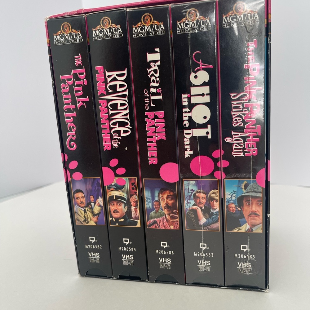 The Pink Panther lot Of 5 VHS 1997 Box Set Vintage Collection MGM